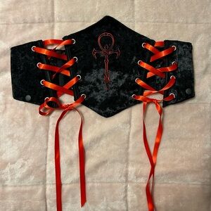 DollsKill / Widow: Gothic Fires Waist Cincher Set (Corset Only)